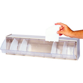 Quantum Storage Systems DIV400 Quantum Clear Divider DIV400 For Dividable Tip Out Bin Pack of 4 image.
