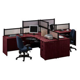 Desks Office Collections Storlie 2 Person L Desk Workstation