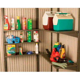 Lifetime Products 115 14" x 30" 5 Pack Shelf Accessory Kit For Lifetime Sheds image.