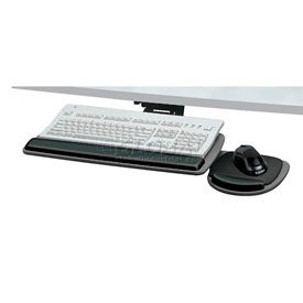 Fellowes Manufacturing 93841 Fellowes®  Standard Adjustable Keyboard Tray, Graphite/Black image.