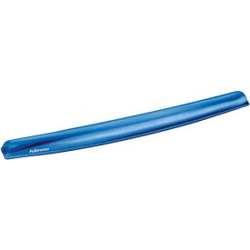 Fellowes Manufacturing 91137 Fellowes® 91137 Gel Crystal Wrist Rest, Blue image.