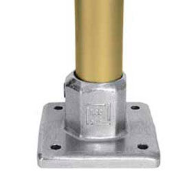 Kee Safety Inc. L150-8 Kee Safety - L150-8 - Aluminum Heavy Duty Four Hole Square Flange, 1-1/2" Dia. image.