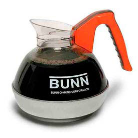 Bunn-O-Matic Corporation 06101.0103****** Easy Pour® Coffee Stainless Steel Bottom Decanters, 64 oz, Decaf, 3 Pack image.