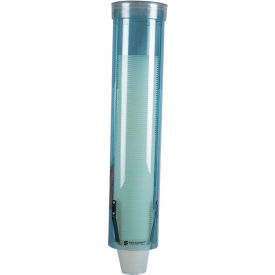 San Jamar C3165TBL Medium Pull-Type Water Cup, Artic Blue image.