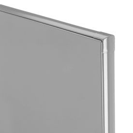 Metpar Corp 1161GD Steel ADA Partition Panel - 59"W x 58"H (Gray) image.