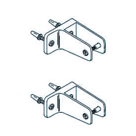 Metpar Corp 15-670 Pilaster to Wall Bracket Kit for Steel Partition image.