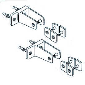 Alcove Hardware Kit One Ear for Steel Partition