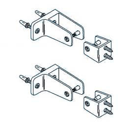 Metpar Corp 15-520 Starter Panel to Wall and Panel to Pilaster Bracket Kit for Steel Partition image.