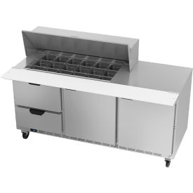 Beverage-Air SPED72HC-18M-2 Food Prep Tables SPED72 Elite Series Mega Top w/ Drawers, 72"W - SPED72HC-18M-2 image.