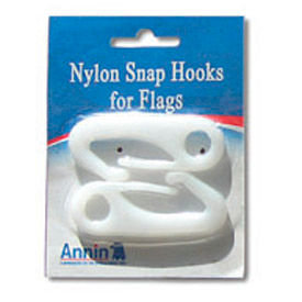 Annin & Co 802720 Nylon Snap Hooks for Flags, 2 pack image.
