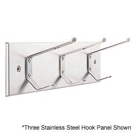 Magnuson Group 6K41ST Six Stainless Steel Hook Panel image.