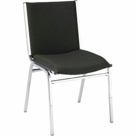 Kfi 420CH-1504 BLACK FABRIC KFI Stack Chair - Armless - Fabric - 2" thick Seat Black Fabric image.