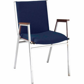 KFI Stack Chair With Arms - Fabric -2