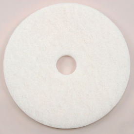 Global Industrial 261164WH Global Industrial™ 17" Polishing Pad, White, 5 Per Case image.