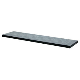 Spc Industrial Structural Plastics Corp. SD9624 Structural Plastic Solid D Shelf, 96"W x 24"D, Add On, Black image.