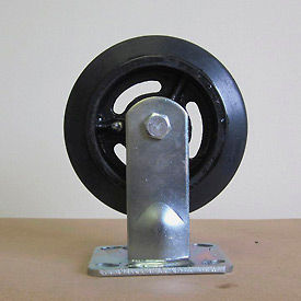 Little Giant 8218-RR 8" Mold-on Rubber Rigid Caster 8218-RR for Little Giant® Carts image.