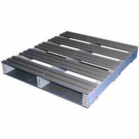 Jifram Extrusions, Inc. 5000092 Rackable Extruded Open Deck Pallet, Plastic, 2-Way Entry, 36" x 32", 3000 Lb Static Capacity image.