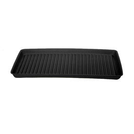 Justrite Safety Group 1677BLK Eagle Spill Containment Black Utility Tray 36"L x 18"W x 2"H image.