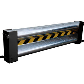 Vestil Manufacturing GR-H2R-DI-4-HDG Steel Drop-In Guard Rail 4L With (2) Brackets & Hardware, Galvanized image.