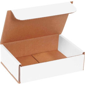 Global Industrial B546169 Global Industrial™ Corrugated Mailers, 7"L x 5"W x 2"H, White image.