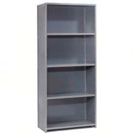 Global Industrial 796393 Global Industrial™ 5 Shelf, 18 Ga Closed Steel Shelving Unit, Starter, 36"W x 18"D x 97"H, Gray image.