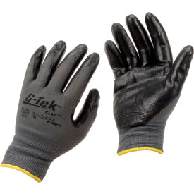 Pip Industries 34-C232/M PIP® G-Tek® GP™ Nitrile Coated Nylon Grip Gloves, Medium, 12 Pairs image.