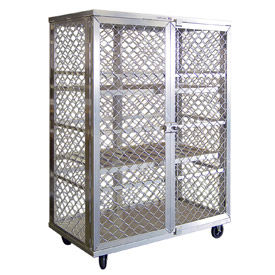 New Age Industrial Corp. 97621 New Age 97621 Aluminum Amplimesh Security Cage Truck 49 x 26-3/4 x 71 image.