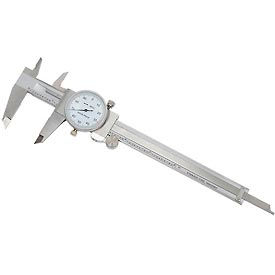 ABS Import Tools Inc 41000202 Import 6" Precision Dial Caliper With White Dial  image.