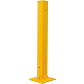 Global Industrial 436732 Global Industrial™ Protective Guard Rail Post For Double Rail, 42"H image.
