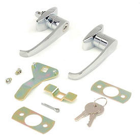 Global Industrial RP9010 Global Industrial™ Replacement Lock Set W/Keys for Cabinet Model 603355, 603357, 237614, 237615 image.