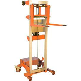 Wesco® Counterbalanced Hand Winch Lift Truck 273517 500 Lb. 71" Lift 