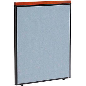 Global Industrial 277525BL Interion® Deluxe Office Partition Panel, 36-1/4"W x 43-1/2"H, Blue image.