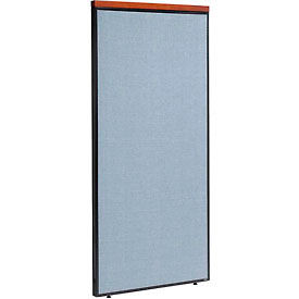 Global Industrial 277527BL Interion® Deluxe Office Partition Panel, 36-1/4"W x 73-1/2"H, Blue image.