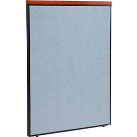 Global Industrial 277529BL Interion® Deluxe Office Partition Panel, 48-1/4"W x 61-1/2"H, Blue image.