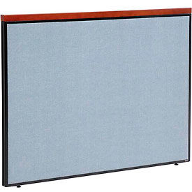 Global Industrial 277531BL Interion® Deluxe Office Partition Panel, 60-1/4"W x 43-1/2"H, Blue image.