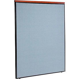 Global Industrial 277533BL Interion® Deluxe Office Partition Panel, 60-1/4"W x 73-1/2"H, Blue image.
