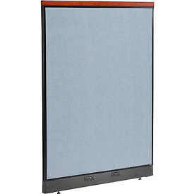 Global Industrial 277554EBL Interion® Deluxe Electric Office Partition Panel, 48-1/4"W x 65-1/2"H, Blue image.