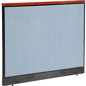 Global Industrial 277561EBL Interion® Deluxe Electric Office Partition Panel, 60-1/4"W x 47-1/2"H, Blue image.