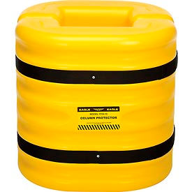JUSTRITE SAFETY GROUP 172410 Eagle Column Protector, 10" Column Opening, 24" High, Yellow image.