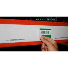 Kennedy Group ER-3 Economy Rack Placard Label Holder, 3" X 100 ft. Roll - White image.