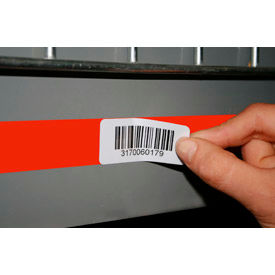 Kennedy Group ERX-34 Economy Rack Placard Label Holder, 1" X 100 Ft. Roll - Orange image.