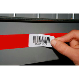 Kennedy Group ERX-22 Economy Rack Placard Label Holder, 1" X 100 Ft. Roll - Red image.