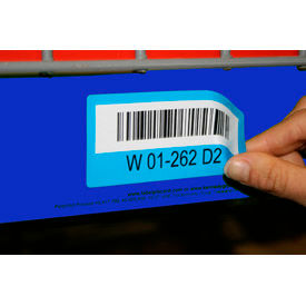 Kennedy Group ERX-23 Economy Rack Placard Label Holder, 1" X 100 Ft. Roll - Blue image.