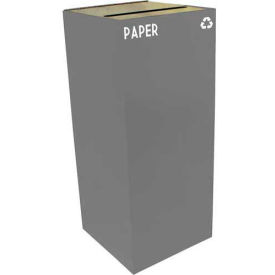 Witt Company 36GC02-SL Witt Industries Recycling Can, Paper, 36 Gallon, Gray image.
