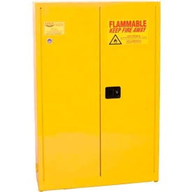 Justrite Safety Group YPI7710X Eagle Paint/Ink Safety Cabinet with Self Close - 30 Gallon Yellow image.