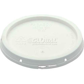 Tear-Tab Lid for 1 Gallon Open Head Plastic Pails - White view 2