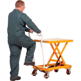 Vestil Manufacturing CART-550-AS Auto-Shift Hydraulic Elevating Mobile Lift Table CART-550-AS 550 Lb. Capacity image.