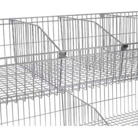 Global Industrial 797101 Nexel® Wire Shelf Basket Divider, 18"D x 10"H image.