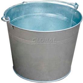 Vestil Manufacturing BKT-GAL-325 Galvanized Steel Bucket BKT-GAL-325 3-1/4 Gallon Capacity image.