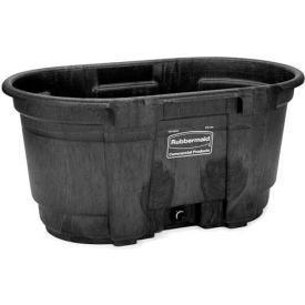 Rubbermaid Commercial Products FG424288BLA Rubbermaid 4242-88 Stock Tank 100 Gallon Black image.